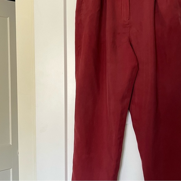 vintage relaxed 💯 silk trousers - Picture 9 of 9